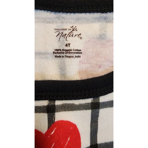 Touched By Nature Valentine Girls 100% Organic Heart Dress‎ 4T - Picture 3 of 3